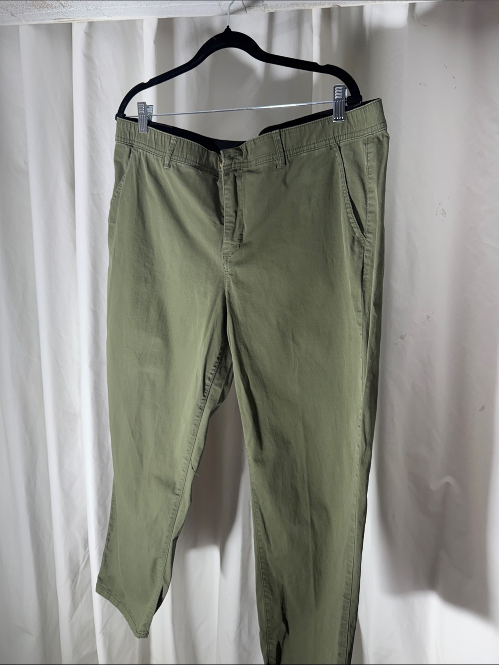 Olive Green Women's Chino Pants
